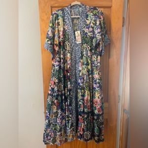 Johnny Was silk Tiered Maxi NWT